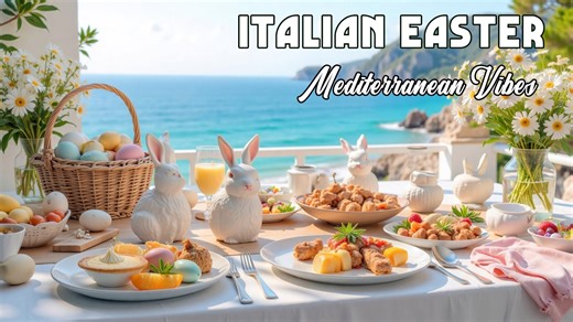 Magical Easter in Italy & Coastal Dreams 🎶 The Best 🇮🇹 Italian Music🎶 Italian Vibes Relaxation 4K - Italian Food