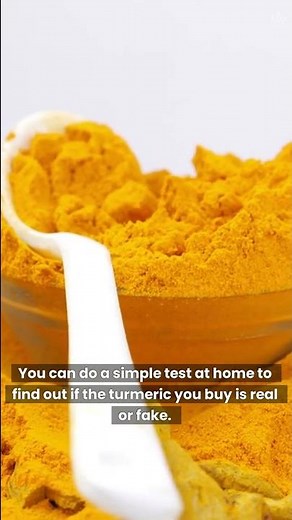 How to Check If Your Turmeric is Real or Fake at Home #shorts
