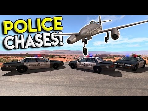 EXTREME POLICE CHASES & ROADBLOCK CRASHES! - BeamNG Drive Gameplay & Crashes - Police Roadblock