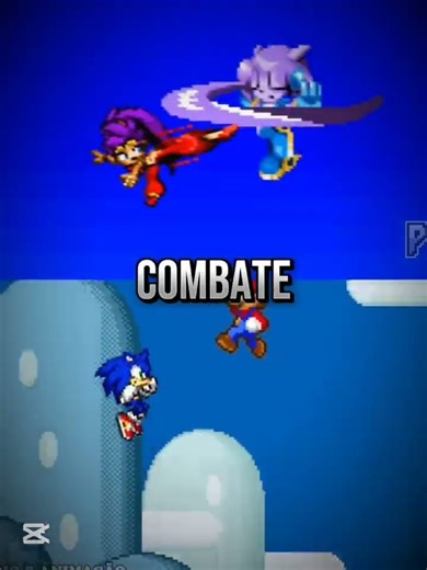 Sonic y Mario vs Sash lilac y Shantae #sonic #mario #lilac #shantae #versus #edit