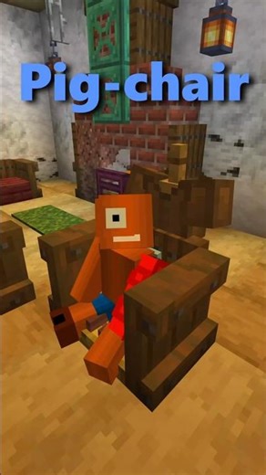 Can an Almond build a WORKING CHAIR in Minecraft? 🐷🪑