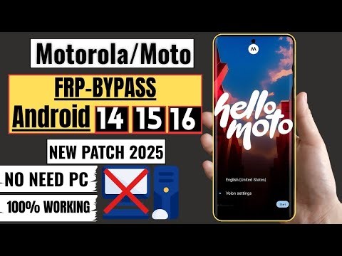 🚀 Motorola FRP Unlock New Method 2025 | Android 14–16 | No PC | 100% Working