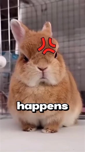 Why is he so MAD? 💢🐰#AnimalFacts