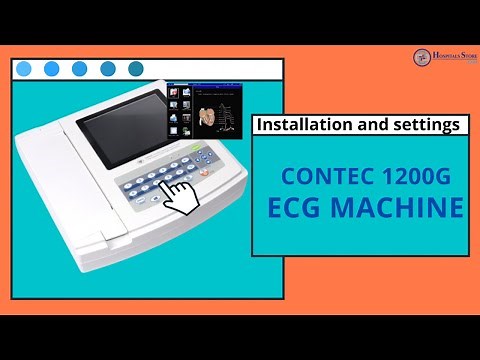 CONTEC 1200G 12- channel ECG Machine Demo | Overview, Installation, and All Setting of ECG |