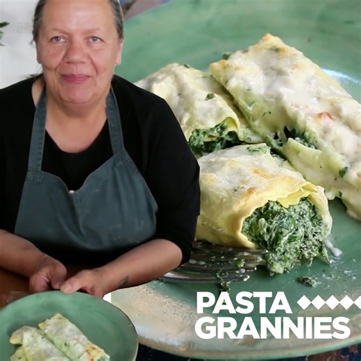 How to Make Perfect Cannelloni | Pasta Grannies It's time for a cannelloni revival! Chef and teacher Carla Tomasi's recipe is delicious. It's easier than ravioli and lighter than lasagna. Notes on this recipe: Carla's rule of thumb when making pasta dough is: weigh your eggs. Then to calculate the flour, double this amount and subtract 10 grams. So in this video, the 3 eggs were 168g and Carla added 326g of 00 flour. For the filling you need: 300g chard or chard and spinach - picked over and cle