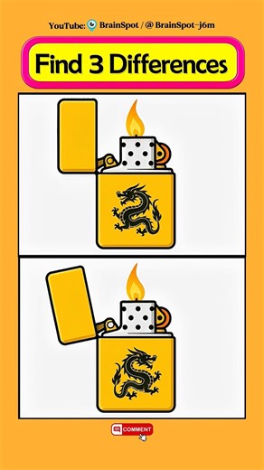 Part 170 | Find 3 Differences 👀 Cool Wick Lighter Challenge 🔥#shorts