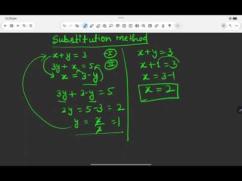 🔥 Substitution Method in 1 Minute | Fast & Easy Trick for Linear Equations 💯
