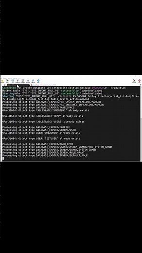 #shorts How to import full database using impdp utility ??? #learnomateTechnologies