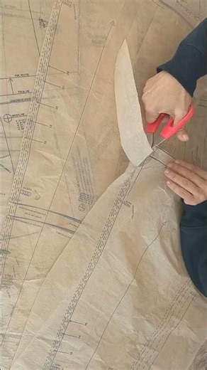The Most Satisfying Sound in Sewing ✂️🧵 (New Pattern Cutting ASMR) ✂️🧵 #shorts