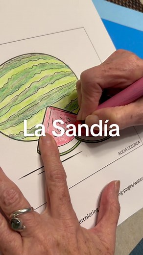 Coloreando una Sandía Refrescante