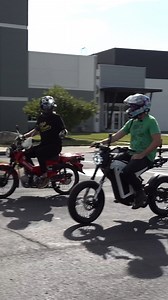 Can this electric bike beat a Honda Trail 125? | Bikes and Beards