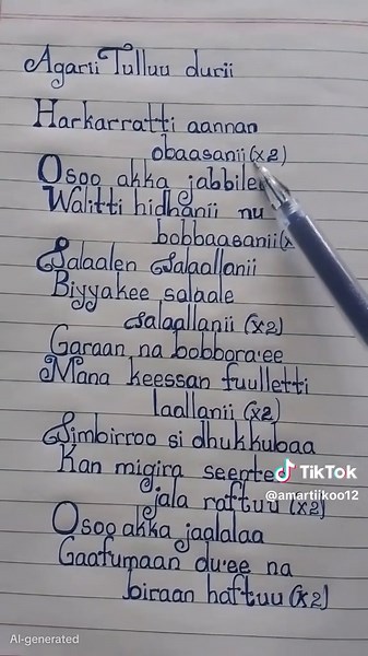 Sirba Shawaa: Oromiffa Music Celebration