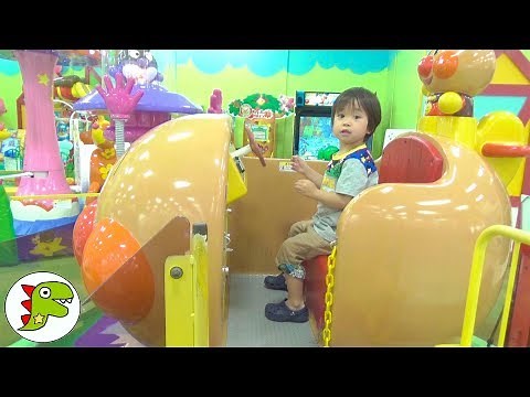 ゲームセンター アンパンマン号に乗ったよ❤乗り物 Toy Kids トイキッズ anpanman