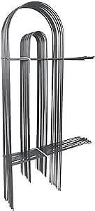 Amazon.com : Ashman Movable Border Garden Fence 32in x 20ft, Black (Set of 14) - Outdoor Rustproof Metal Landscape Fencing Wrought Iron Wire Gate Border Edge Folding Patio Animal Barrier Section Edging. : Patio, Lawn & Garden