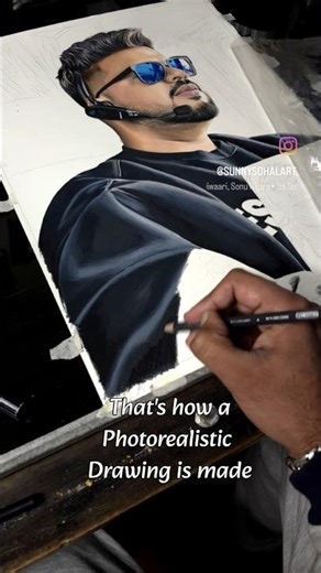 that's how a i make photorealistic drawing #color #portrait #drawing