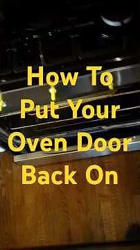 ✨ How To Get an Oven Door Back On ✨ #diy #ovendoor ##ovenrepair