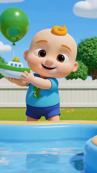 Learn Colors with Toy Boat | Colors for Kids | Nursery Rhymes & Baby Cartoon #shorts #kidssongs