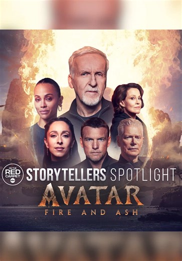 The world of @Avatar is bigger than you can imagine 🎞️✨ Meet the family that built Pandora in a brand new On the Red Carpet Storytellers Spotlight, now streaming on Hulu. And experience #Avatar Fire and Ash only in theatres this Friday.
