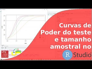 Curvas de poder do teste e tamanho amostral no R