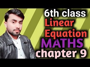 6th class chapter 9 exercise 9.2 Q.No.1,iqbal sun series,Linear Equation