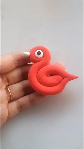 DIY idea 💞 How to make easily duck🦆 with Super clay #trend​ #clay​ #music​ #funny​ #clay​
