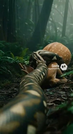 Python Ambushes Deer: Silent Jungle Killer