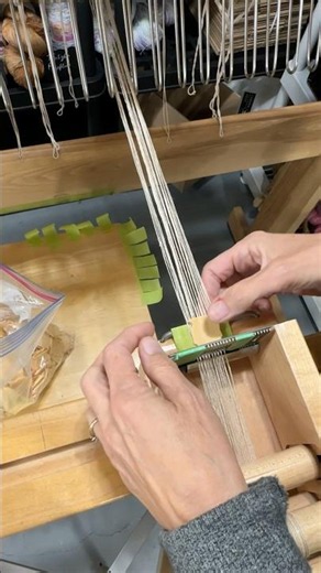 The tape technique every weaver needs to know #weaversoftiktok #textilecrafts #tutorial