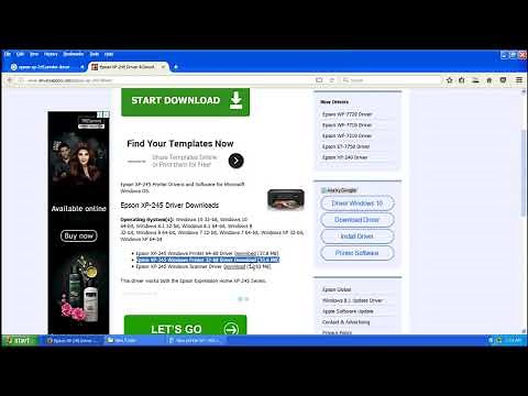 Epson xp 245 Printer, Driver Download