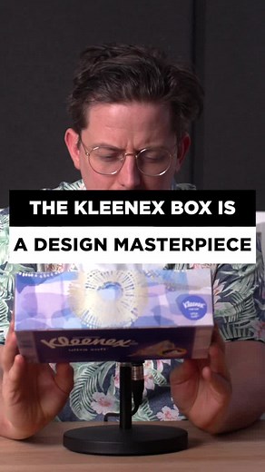 The Kleenex box is a design masterpiece 👌#design