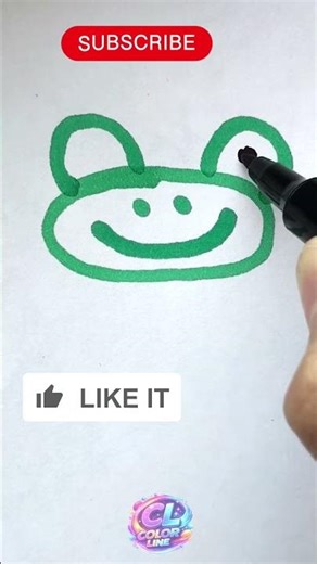 Easy Frog Drawing 🐸✨ | Simple Cute Art Tutorial#drawing #art #easydrawing