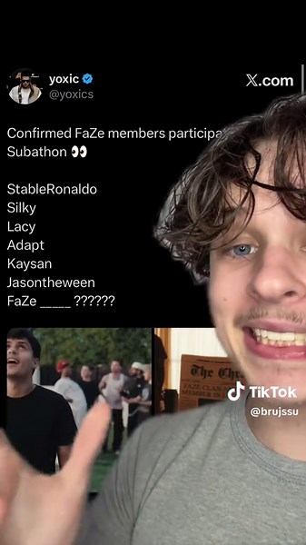 Faze Subathon Roster Announcement