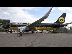 BVB & Eurowings: Ein erster Blick auf unseren Mannschafts(air)bus!