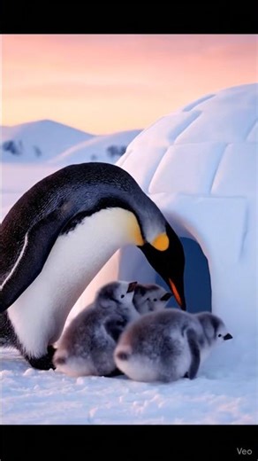 How Penguin Moms Keep Babies Warm (So Cute!)