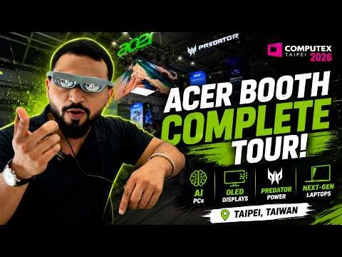 Acer Computex 2026 Was CRAZY!! 🤩 🔥 | Acer AI & AR Glasses, E-Cycles, New Laptops & More! 🚀