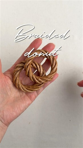 Woven braided donut ring #wovendesign #homedecor
