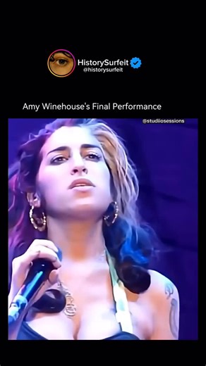 HISTORY SURFEIT on Instagram: "Amy Winehouse’s final performance came just weeks before her death and remains one of the most haunting moments of her career. On June 18, 2011, she took the stage in Belgrade for what would be her last full concert, struggling visibly through the set as she forgot lyrics, lost her place, and appeared overwhelmed. The crowd’s mixed reaction only amplified the tragic contrast between the powerhouse vocalist she once was and the fragile figure onstage that night. Her