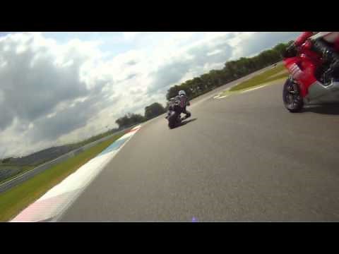 Ducati Diavel on track