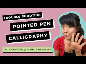 5 Troubleshooting Secrets for Pointed Pen Calligraphy with Shinah of @crookedcalligraphy