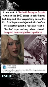 A new look at Elizabeth Posey as Private Angel in the 2027 series Vought Rising just dropped. She's
