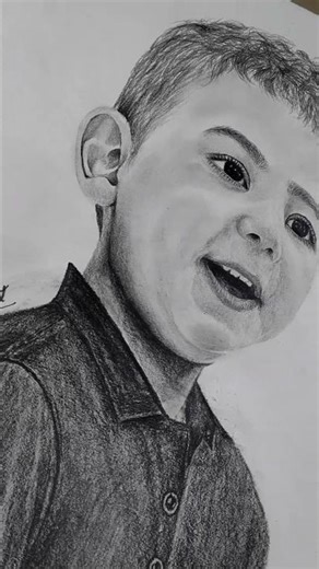 Realistic Child Face Drawing | Pencil Sketch
