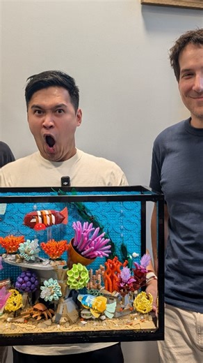 A short interview with Sven Frannic, model designer of the upcoming LEGO 10366 Tropical Aquarium! We got to aww the 4,154-piece Tropical Aquarium a few months ago while at LEGO Campus for Fan Media Days 2025! 10366 Tropical Aquarium 🧩 4,154 pieces 👤 N/A 🗓 13 November 2025 💵 US$479.99 / AU$699.99 / £399.99 / €449,99 / CAD$599.99 🎨 Sven Frannic #lego #legoicons #aquariums #10366 #fishtanks #legos #legonews #rlfm #reveal #fmd25 | Jay's Brick Blog
