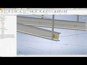 Connecting plates for railings / steel design with Autodesk Inventor, SolidSteel parametric Tutorial
