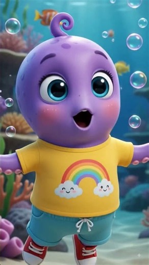 🐙 Oscar Octopus's Color Splash | Original Kids Song | 3D Animated Cartoon