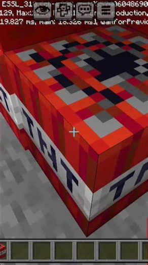 Tnt are exploded #minecraft