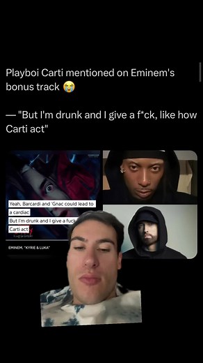 #greenscreen Eminem mentioning the goat #playboicarti #carti #eminem #42dailyy