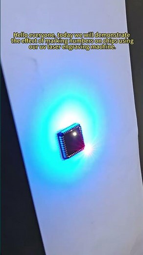 UV Laser Engraving Numbers on Micro Chips | Precision Marking by HeatSign