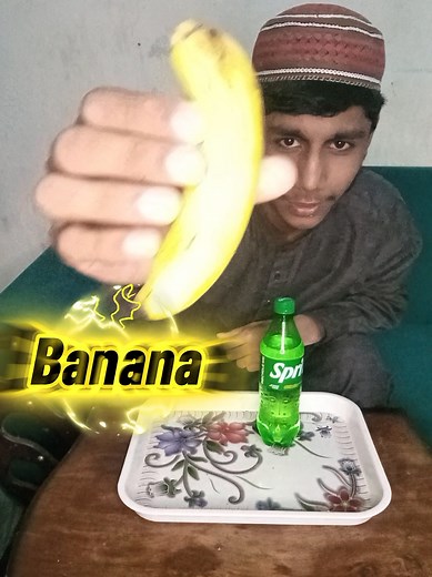Banana and Sprite Eating Challenge