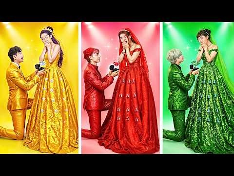 KPop Demon Hunters Golden, Ruby And Sapphire Bride Couple! Huntrix vs Saja Boys Love Story
