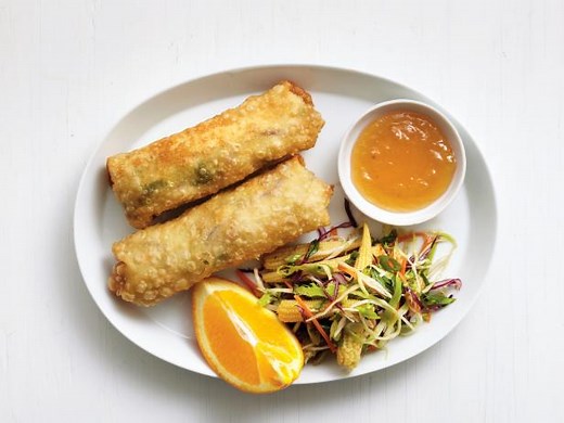 Chicken Egg Rolls with Slaw