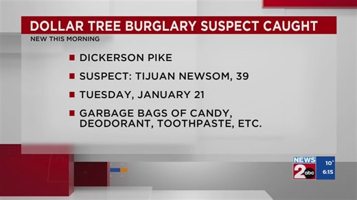 Man charged with burglary at Dollar Tree after shattering glass door